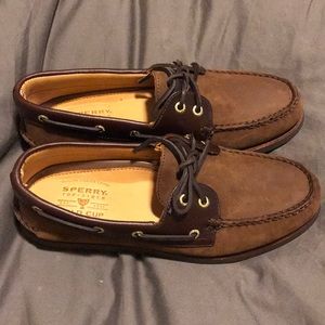 Sperry Top-sider Brown Nubuck Gold Cup Brand New 9